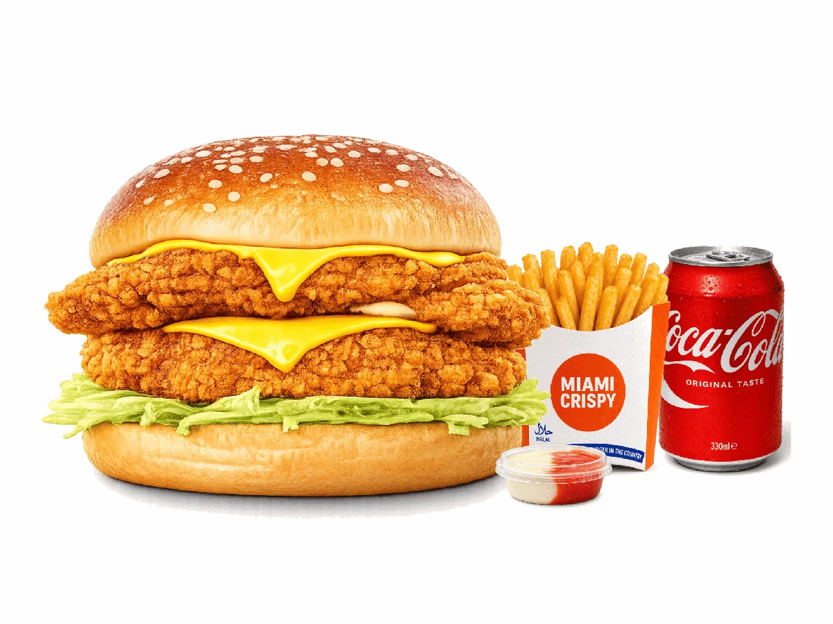 Double Burger with Cheese Meal